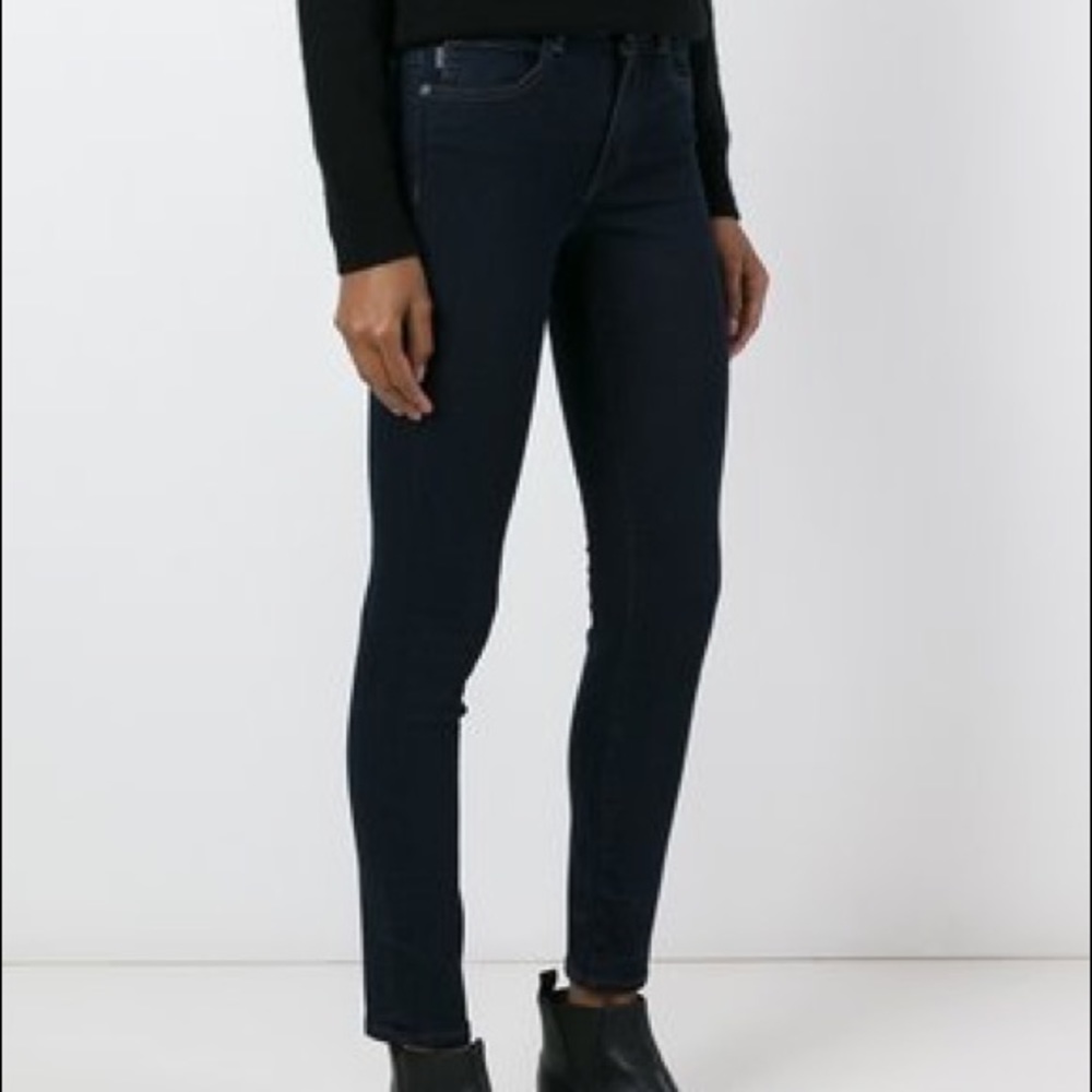 Helmet Lang very dark wash skinny jeans size 24